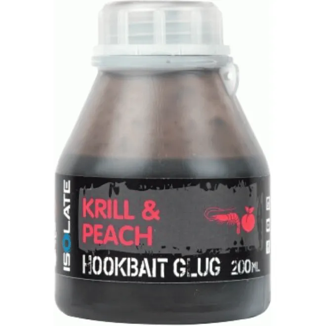 Shimano Isolate Hookbait Glug Krill & Peach 200 ml 
