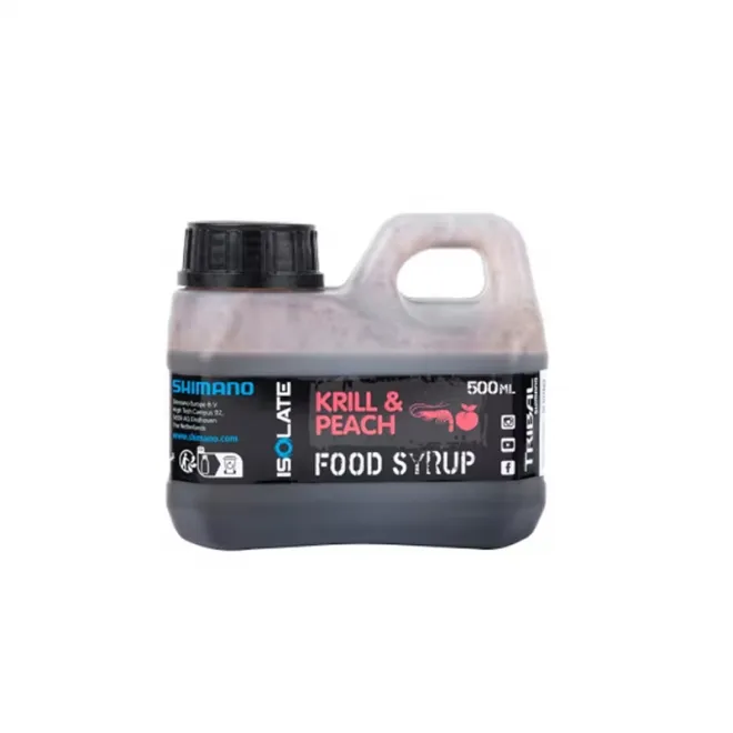 Shimano Isolate Food Syrup Attractant Krill & Peach 500 ml 