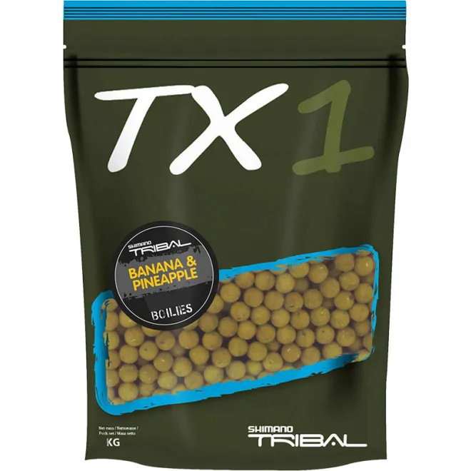 Shimano TX1 Banana & Pineapple Boilie 1 kg 15 mm