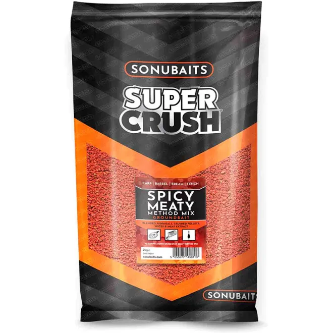 Sonubaits Super Crush Spicy Meaty Method Mix 2 kg