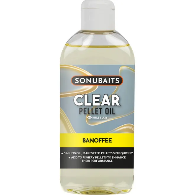 Sonubaits Clear Pellet Oil 200 ml Banoffee