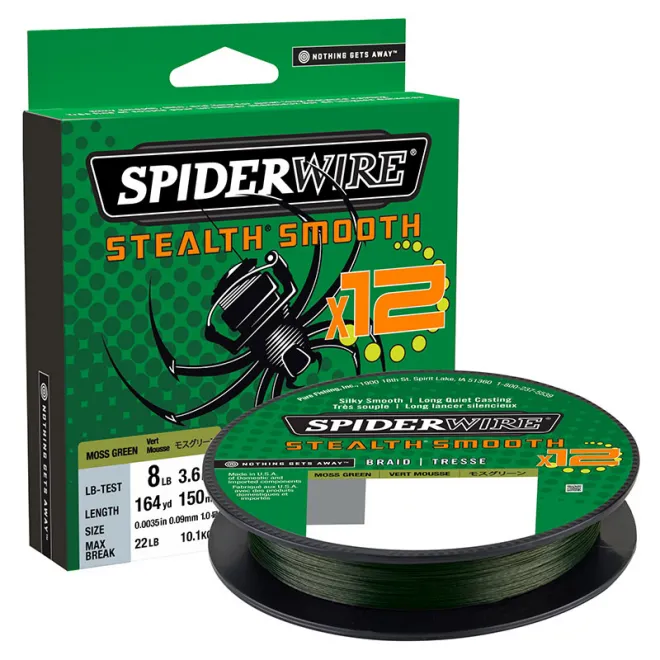 SpiderWire Stealth Smooth 12 Moss Green 150 m - 0,19 mm - 18,0 kg