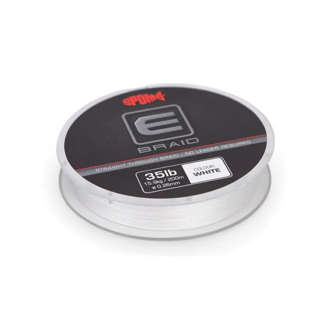 Spomb E Braid White 200 m 0,26 mm 35 lb