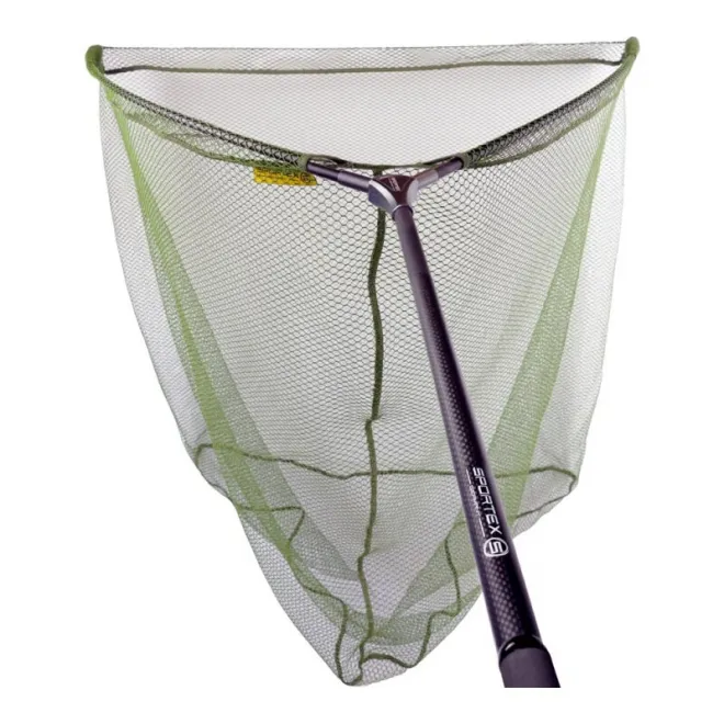 Sportex Karpfen-Kescher Olive-Gummiertes Netz 42 inch Einteilig