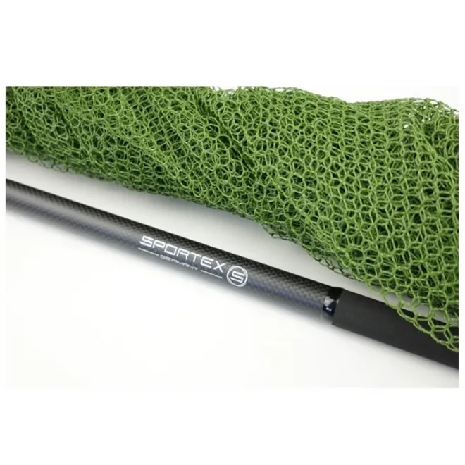 Sportex Karpfen-Kescher Olive-Gummiertes Netz 42 inch Einteilig