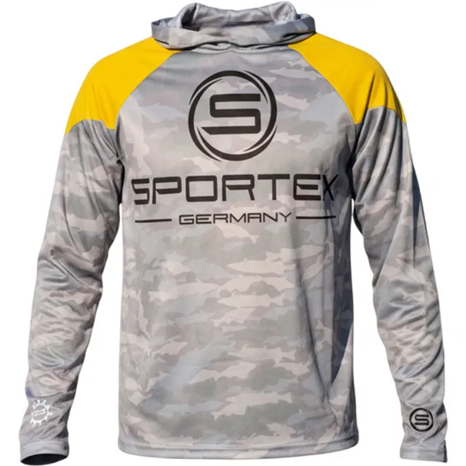 Sportex UV Shirt Gelb/Grau Camou M