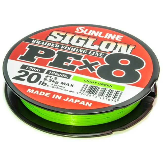 Sunline Siglon PE X8 Hellgrün Meterware 0,209 mm 11,3 kg