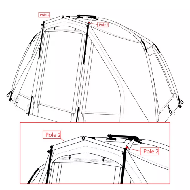 Trakker Tempest Advanced 100 Bivvy Pole 2