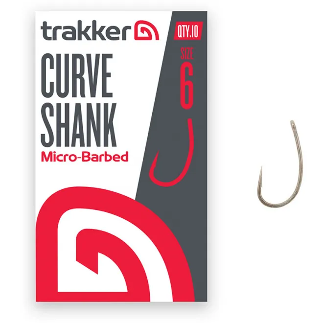 Trakker Curve Shank Hooks Micro Barbed Size 6