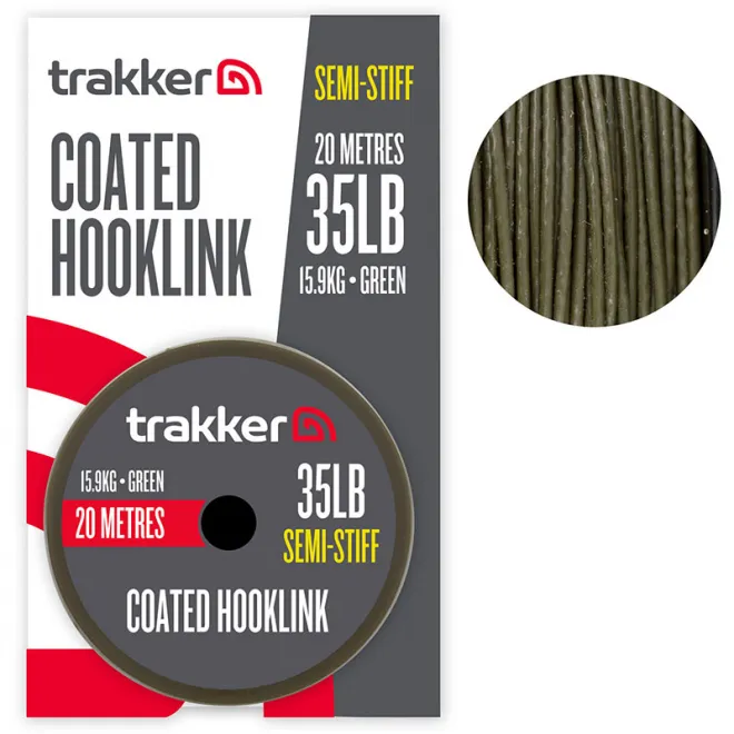 Trakker Semi Stiff Coated Hooklink 35lb 15,9 kg 20 m