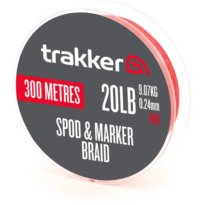 Trakker Spod & Marker Braid Red 20 lb 9,07 kg 0,24 mm 300 m
