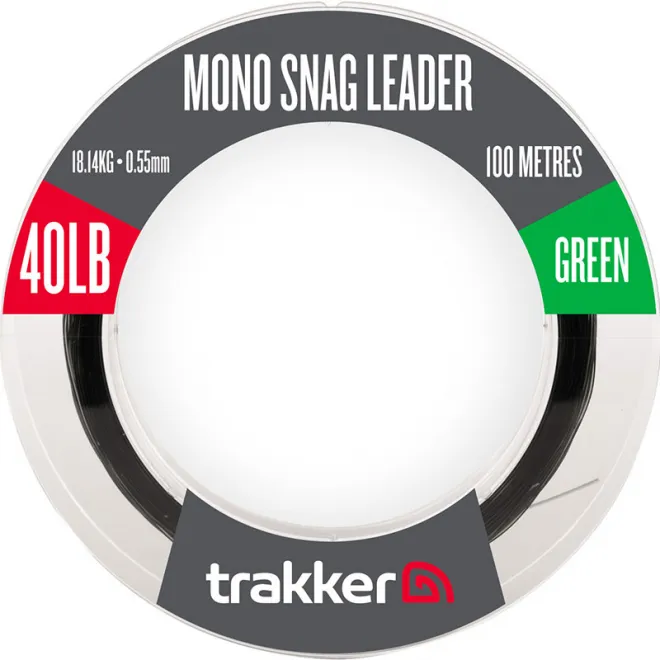 Trakker Mono Snag Leader 40 lb 18,14 kg 0,55 mm 100 m Green