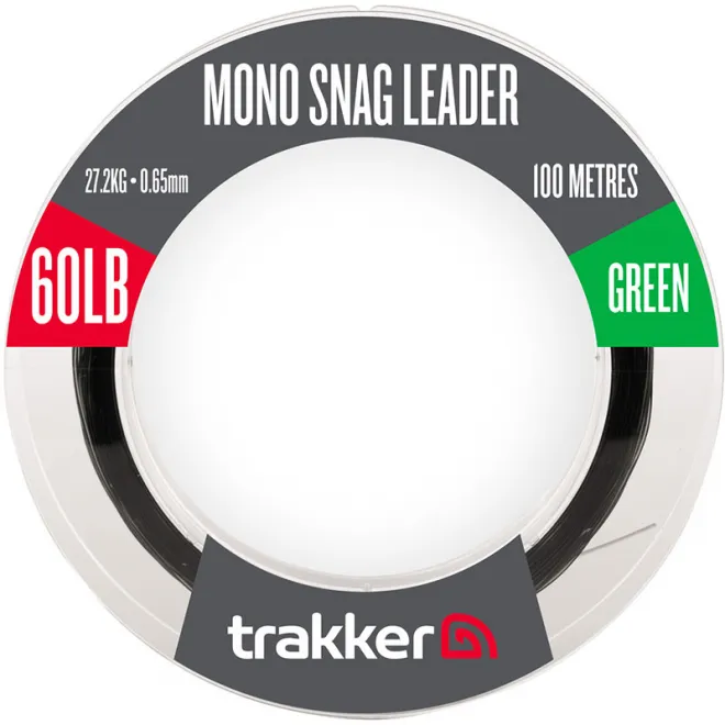 Trakker Mono Snag Leader 60 lb 27,20 kg 0,65 mm 100 m Green