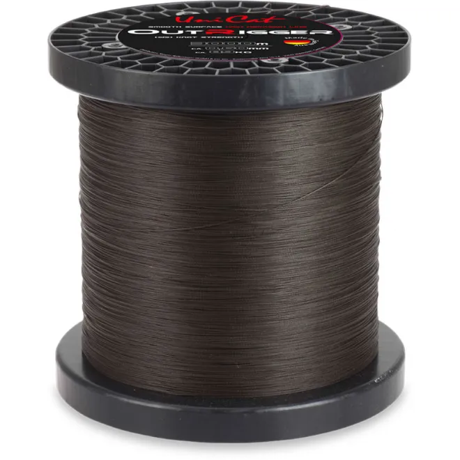 Uni-Cat Outrigger Line Meterware 0,60mm 89,0 kg Dunkelbraun