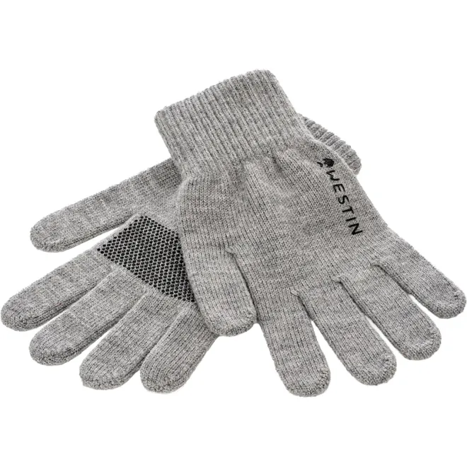 Westin Merino Wool Gloves Light Grey Melange XL