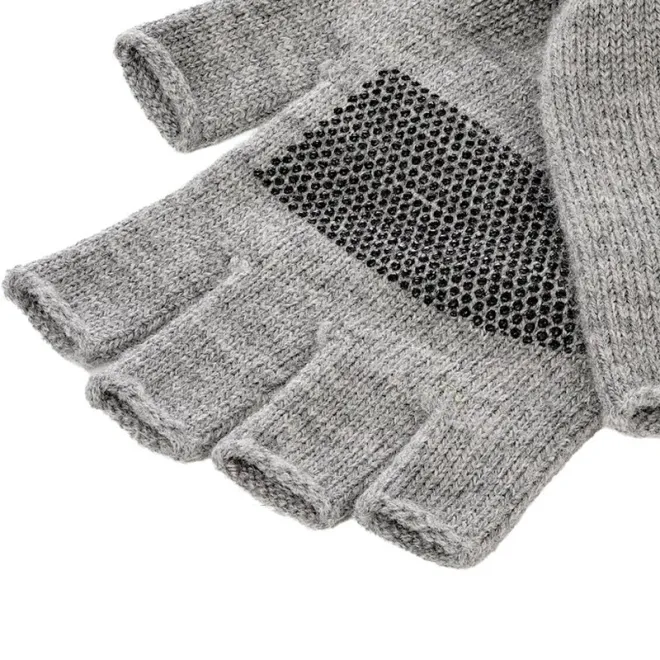Westin Merino Wool Half Gloves Light Grey Melange L