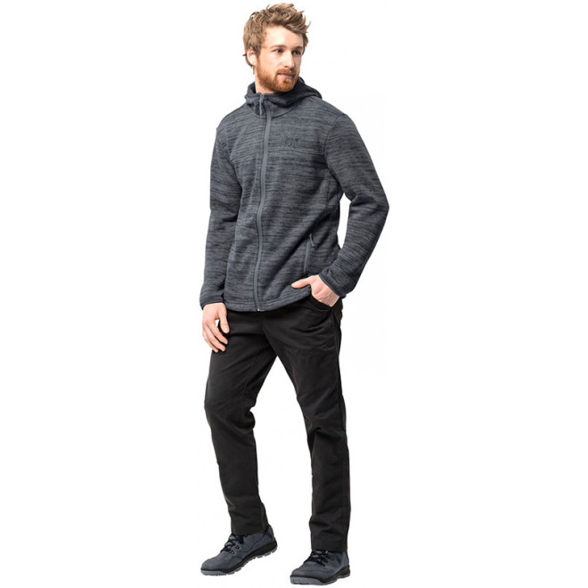 Jack Wolfskin Aquila Hooded Jacket Men Dark Iron M Angelshop f r