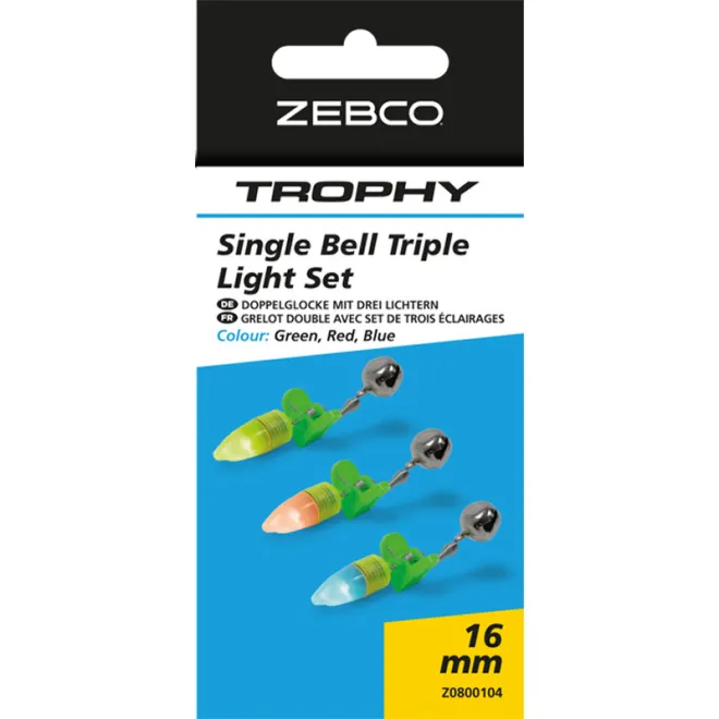 Zebco Trophy Single Bell Triple Light Set