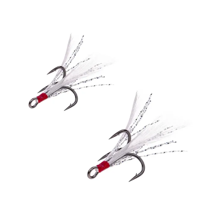 Zeck Fishing Feathered Predator Treble #8 White
