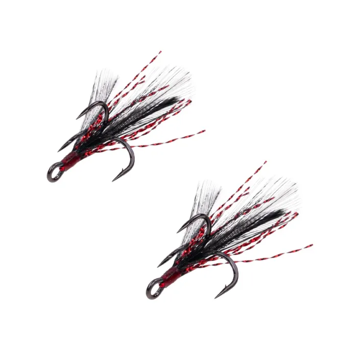 Zeck Fishing Feathered Predator Treble #8 Black