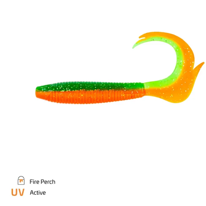Zeck Fishing Drag-Tail 12 cm Fire Perch 3 Stück