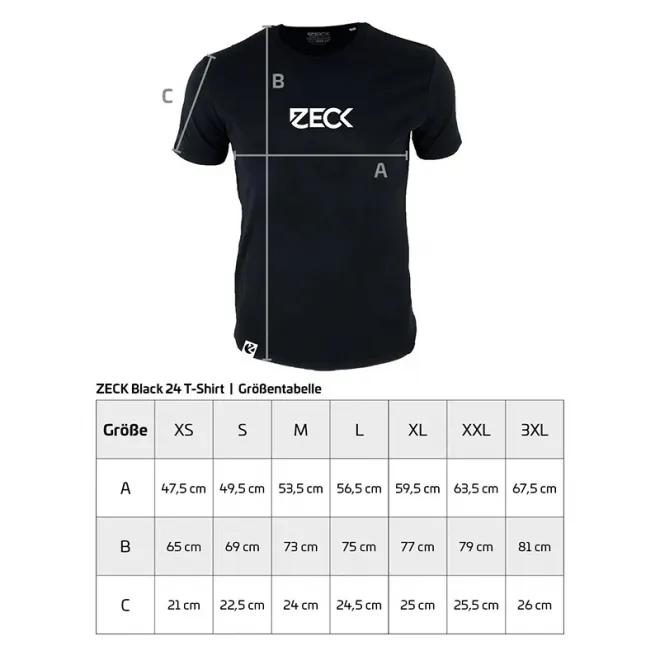 Zeck Fishing T-Shirt Black M