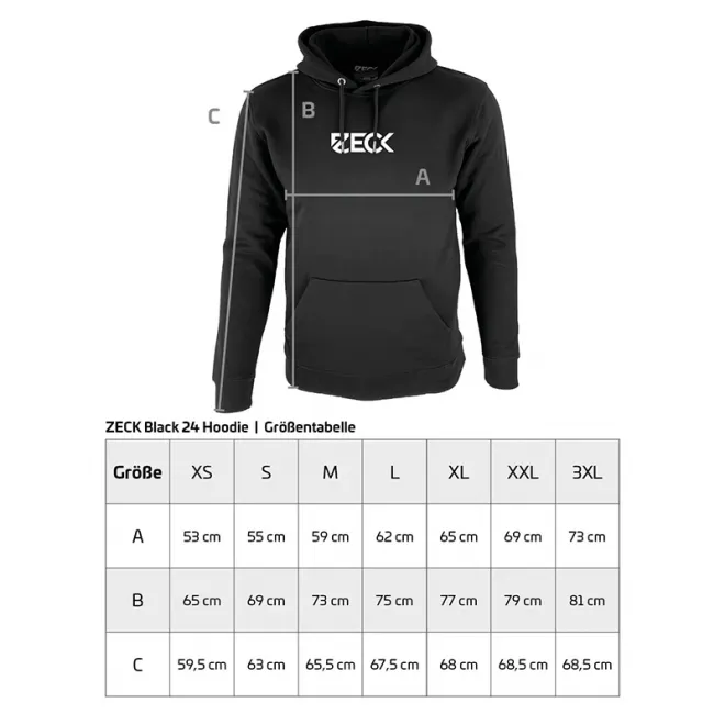 Zeck Fishing Hoodie Black M