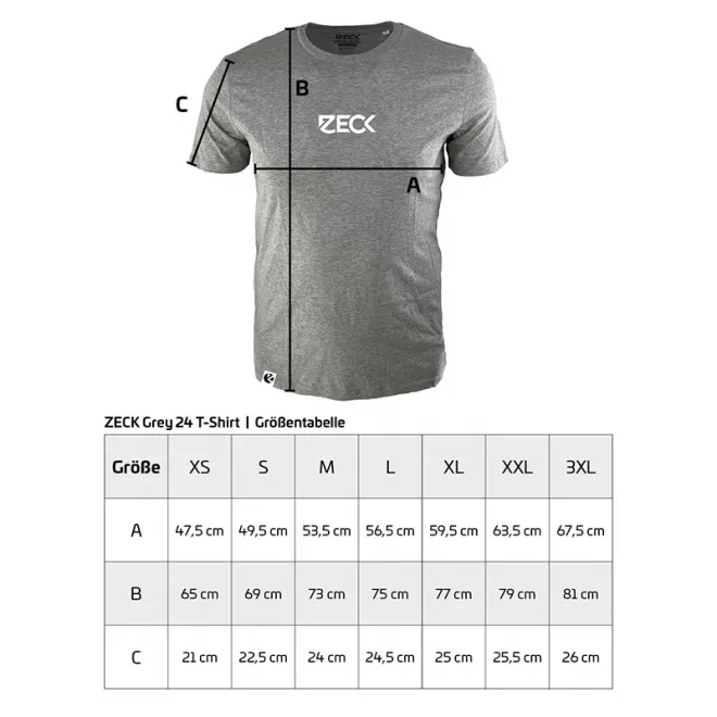 Zeck Fishing T-Shirt Grey M