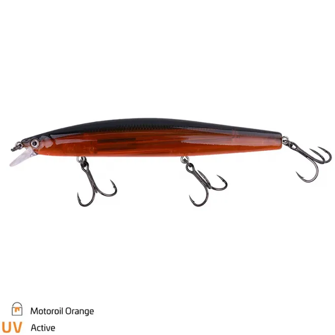 Zeck Fishing ZANDER Läufer 12,5 cm 0,7 m F Motoroil Orange
