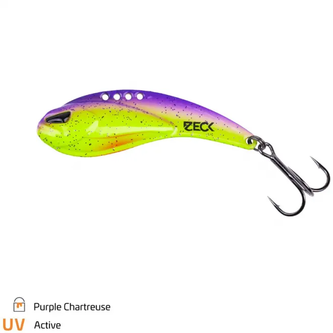 Zeck Fishing Blade Shaker 4,5 cm 10 g Purple Chartreuse