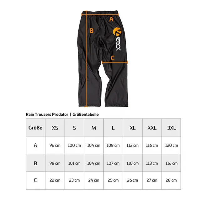 Zeck Fishing Rain Trousers Mod. 2024 2XL
