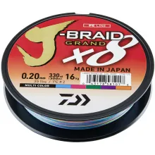 DAIWA J-Braid Grand X8 Multi-Color Meterware 0,24 mm 22,0 kg