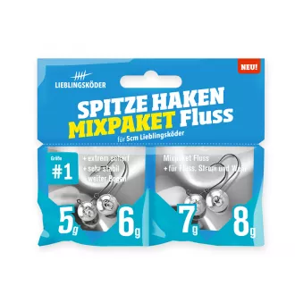 Lieblingsköder Spitze Haken #1 - Mixpaket Fluss