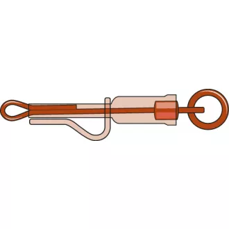 Pro Carp SmartRig Fixed-D Lead Clip Set - Schlamm