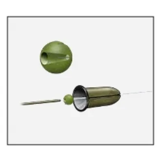 Korda Safe Zone Rubber Beads - Grün