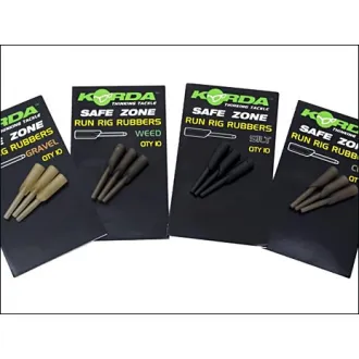 Korda Safe Zone Run Rig Rubbers - Clay
