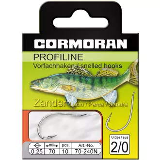 Cormoran Profiline Vorfach mit Zanderhaken 240 N - Gr 1/0 - 0,25 mm