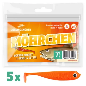 Lieblingsköder 7,5 cm - Möhrchen