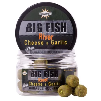 Dynamite Baits Big Fish River Durable Hookers Cheese-Garlic 12 mm