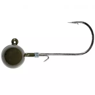#LMAB Tungsten Round Jig Green Pumpkin #6/0 14 g
