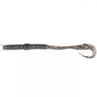 #LMAB Finesse Filet Worm (TPE) 12 cm Purple Smog