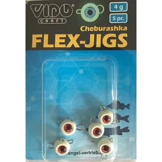 Seox Flexjig Mit Augen - Weiß Glow - 20 g