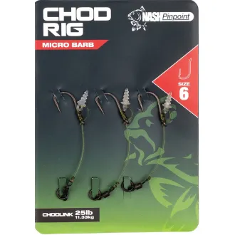 Nash Chod Rig Micro Barbed Size 6