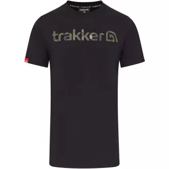 Trakker CR Logo T-Shirt Black Camo