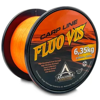 Anaconda Fluovis Orange Carp Line 1200 m 0,36 mm 10,30 kg