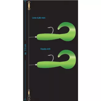 Aquantic Double Twisterrig XL 4/0 JR