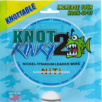 Aquateko Knot 2 Kinky 1x1 Titanium 4,5 m 25 lb