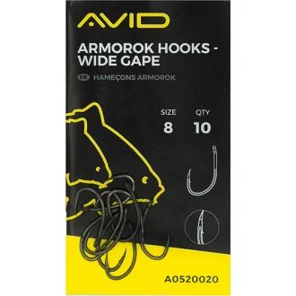 Avid Carp Armorok Hooks - Wide Gape Size 8