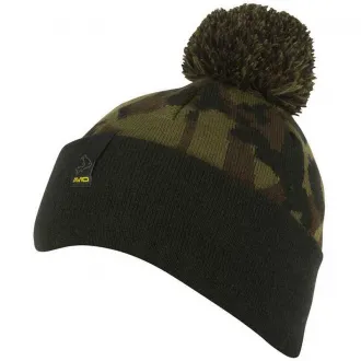 Avid Black and Camo Bobble Hat