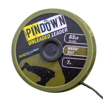 Avid Carp Pin Down Unleaded Leader 65 lb Weed/Silt 7m